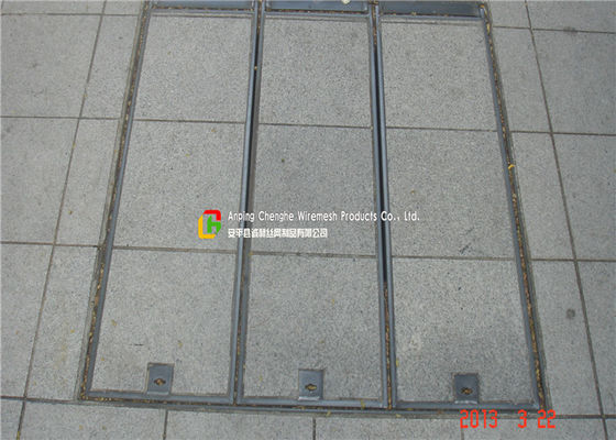 Metal Bars Concealed Manhole Cover Pressure Welding 0.1 - 6m Length